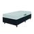 Cama Box Colchão Solteiro Espuma D20 Malibu 78x188x50cm Branco / Preto Hellen Preto