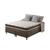 Cama Box + Colchão Super King Classic Molas Ensacadas 193x203x61cm Marrom