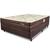 Cama Box Colchão Viúva Ortopédico Firme Espuma D33 Antialérgico Certificado Bege 128x188x58cm - BF Colchões MARROM