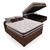 Cama Box Com Baú Casal + Colchão De Molas - Comfort Prime - Classic Superlastic 138cm Marrom