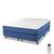 Cama Box e Colchão Magnético 100% em Espuma Super King Massageador Bio Compact  Azul