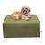 Cama Box Para Cachorro e Pet Quadrado Confortável Luna Matrix Granite Castor