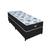 Cama Box Solteiro Colchão Espuma Paulista 88x188x58cm Preto/Branco - Suporta até 80kg por Pessoa Preto