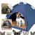 Cama Cabana Toca Pet Tenda Cães E Gato Iglu Com Almofada Azul