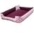 cama caminha cachorro grande cama retangular pet medio ou grande até 28kg  medidas externas 70x80cm lavável com ziper vinho coroa