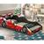 Cama Carro Formula 1 Infantil 100 em Mdf J e A Moveis Vermelho