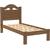 Cama de Solteiro Madeira 6 Travessas 6 Ripas Melissa 100%MDF Castanho