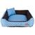 Cama Para Cachorro e Gato 60x60 Caminha Lavável JN Pet Azul Café