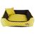 Cama Para Cachorro e Gato 70x70 Caminha Lavável JN Pet Amarelo Café