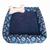 Cama Pet Pequena Simples Soft 40x40x15 + 1 Almofada 20x40 Cm Azul Pata Azul