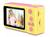 Câmera Digital Crianças Display Hd Recarregável + Cartão de memória 32 gb Amarelo/ Rosa
