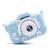Camera Digital Infantil Mini Efeitos Fotos Voz Recarregável Com Capa Proteção Cachorro Jogos  Azul