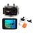 Câmera filmadora de ação Full HD c/ caixa estanque e acessórios + Kit Surf Sem-cor