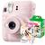 Câmera Fujifilm Instax Mini 12 Rosa Revela Foto + 20 Fotos + 10 Fotos Macaron Rosa