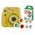 Câmera Fujifilm Instax MINI9 Amarelo Banana c/ 3 filtros + 4 Clips Mag.+ Pack 10 fotos Sem-cor
