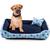 Caminha Cama Pet Dog Cachorro Gato Tamanh G 2 Pçs Lavável Coroa Azul