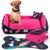 Caminha Edredom Tapete Pet 4pçs Tamanho P Cachorro Gato 50x40cm Lavável  Foguetinho Pink