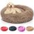 Caminha Nuvem Pet Lorben Redonda Pelúcia Cachorros Gatos Tamanho G 60x60cm Marrom