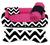 Caminha pet cachorro gato casinha com fundo impermeável kit 04 peças tamanho p CHEVRON PINK