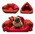 Caminha Pet Cachorro Gato Confort Luxo 3 em 1 Vermelho
