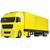 Caminhão Carreta Diamond Truck Baú - Roma Brinquedo Amarelo