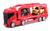 Caminhão Cegonheira Cegonha Top Motors C/ 2 Carrinhos - Omg Vermelho