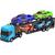 Caminhão Cegonheira Mini Cegonha Com 4 Pick Ups - Bs Toys Azul
