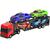 Caminhão Cegonheira Mini Cegonha Com 4 Pick Ups - Bs Toys Vermelho