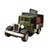 Caminhão de Transporte de Ferro Miniatura Brinquedo Fricção  Verde 3