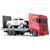 Caminhão Guincho Brinquedo Reboque Fury Truck com Carrinho Vermelho, Branco