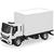 Caminhão Infantil Iveco Tector Baú 26cm - Usual Brinquedos Branco