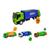 Caminhão Iveco Miniatura de Brinquedo Coletor de Lixo Verde, Azul
