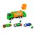 Caminhão Iveco Miniatura de Brinquedo Coletor de Lixo Verde, Laranja