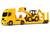 Caminhão Miniatura Com Retroescavadeira 6650 - Silmar Amarelo