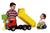 Caminhão Super Caçamba Vermelho Com Pá E Rastelo Brinquedo Infantil  Vermelho