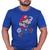 Camisa Algodão Unissex Camiseta Básica Jogo Filme Super Mario Bross Azul