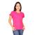 Camisa Baby Look Feminina Algodão Lisa Blusinha Rosa pink