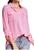 Camisa Básica Feminina Manga Longa Ref. 15493 Rosa