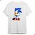 Camisa Básica Super Sonic  Adventure Ouriço Azul Game Online Branco