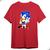Camisa Básica Super Sonic  Adventure Ouriço Azul Game Online Vermelho
