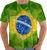 Camisa Blusa Camiseta 8549 Brasil Bandeira Pátria Amada Verde