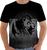 Camisa Camiseta 7649 Leão lion judah rei selva Preto