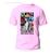 Camisa Camiseta Algodão Taylor Swift The Eras Tour Midnights Rosa