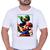 Camisa Camiseta Básica Algodão Super Mario Bross Filme Jogo Unissex Branco