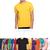Camisa Camiseta Básica para o dia a dia camisetas lisas sem estampa Amarelo