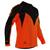 Camisa Camiseta Ciclismo Masculina Max Dry Mountain Bike Manga Longa Bolso Traseiro Laranja, Preto