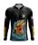 Camisa Camiseta de pesca proteção UV50+ SK21 Dourado Sk21 tucunaré