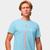 Camisa Camiseta Genuine Grit Masculina Estampada Algodão 30.1 California Azul claro