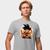 Camisa Camiseta Genuine Grit Masculina Estampada Algodão 30.1 Dragon Ball Mini Goku Cinza