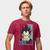 Camisa Camiseta Genuine Grit Masculina Estampada Algodão 30.1 Dragon Ball Vegeta Vinho